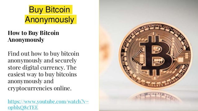 Buy Bitcoin With Credit Card Anonymously - 